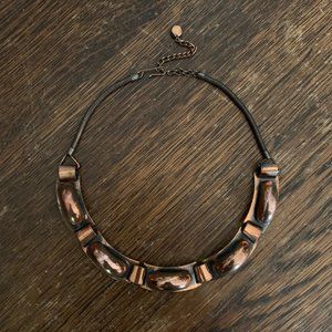 Brass 5-Link Choker Necklace